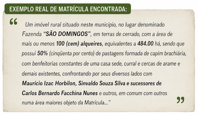 Ilustração do artigo: O Risco Oculto das Matrículas Antigas em Operações com CPR e Outras Garantias Rurais